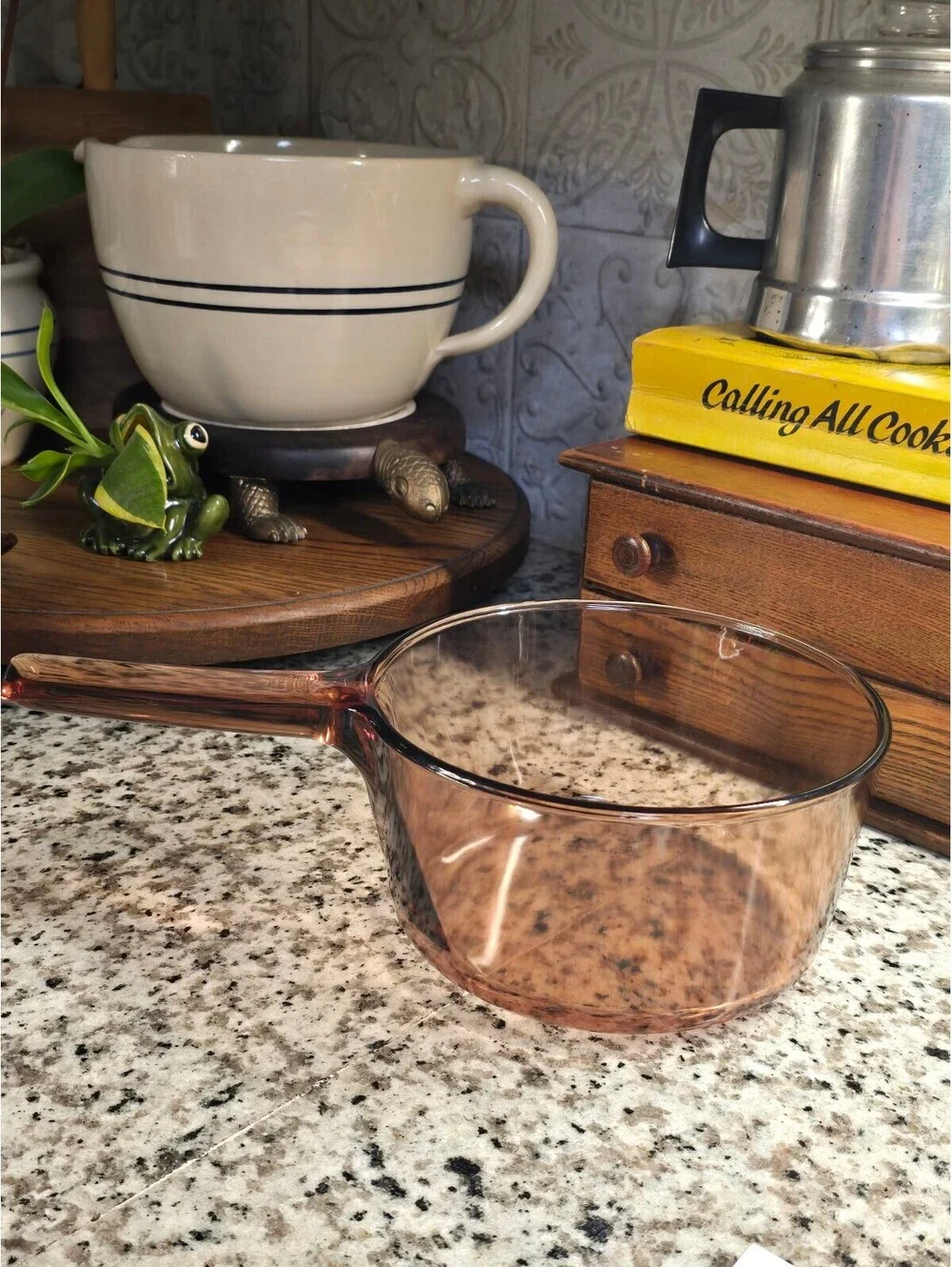 Glass Vision ware visions 1.5 liter pot